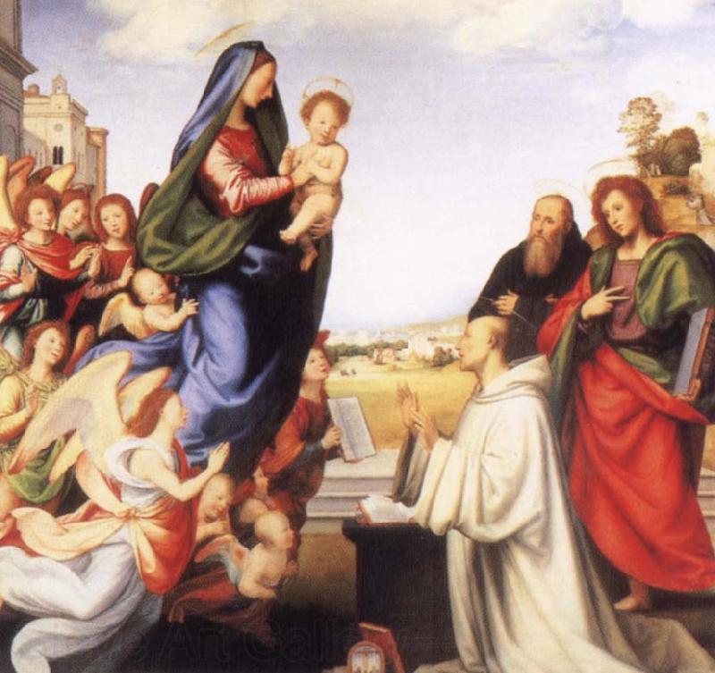 BARTOLOMEO, Fra Vistion of St.Bernard Spain oil painting art